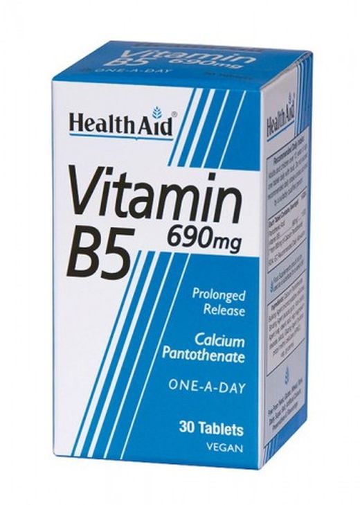 Vitamina B5 (Pantotenato Calcico) 690mg 30 Comprimidos Health Aid