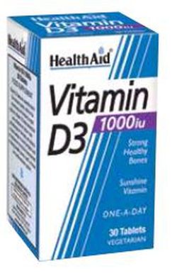 Vitamina D3 1.000ui 30 Comprimidos Health Aid