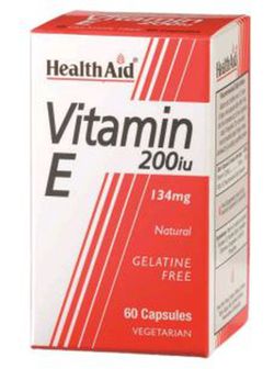 Vitamina E Natural 200 Ui 60 Cápsulas Health Aid