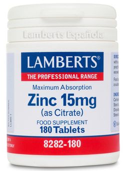 Zinc 15 Mg (Citrato) 180 Tabs
